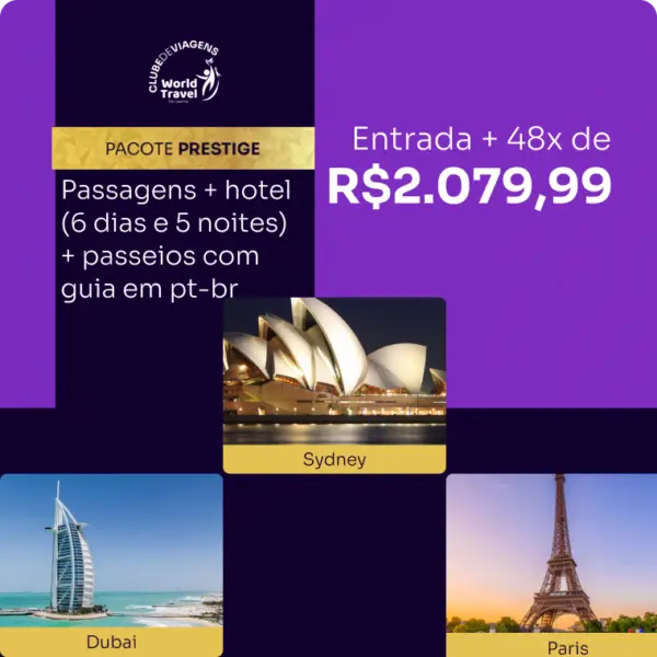 Clube de Viagens - Pacote 5 - Prestige